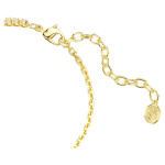 Matrix bracelet Round cut, White, 18K gold plated